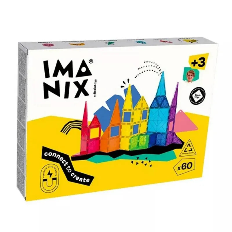 IMANIX Classic magnetinis konstruktorius (60 el.) – lavinamasis konstruktorius vaikams