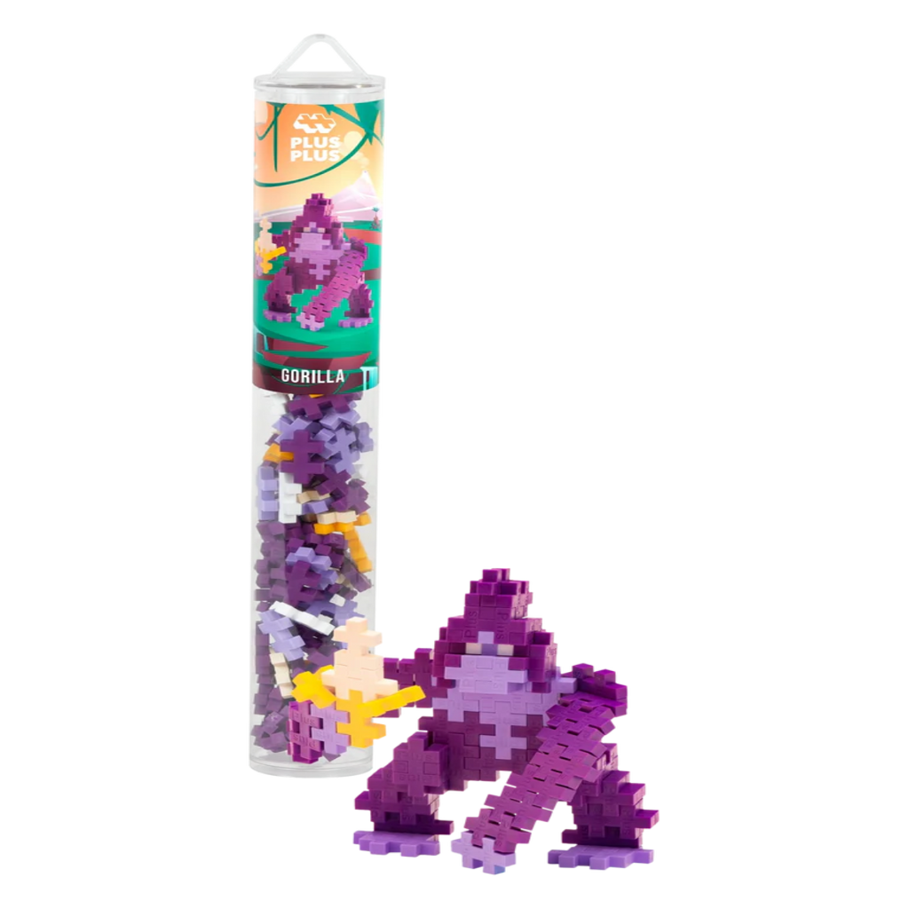 Plus-Plus konstruktorius „Gorila“ – kūrybinis konstravimo rinkinys (100 detalių)