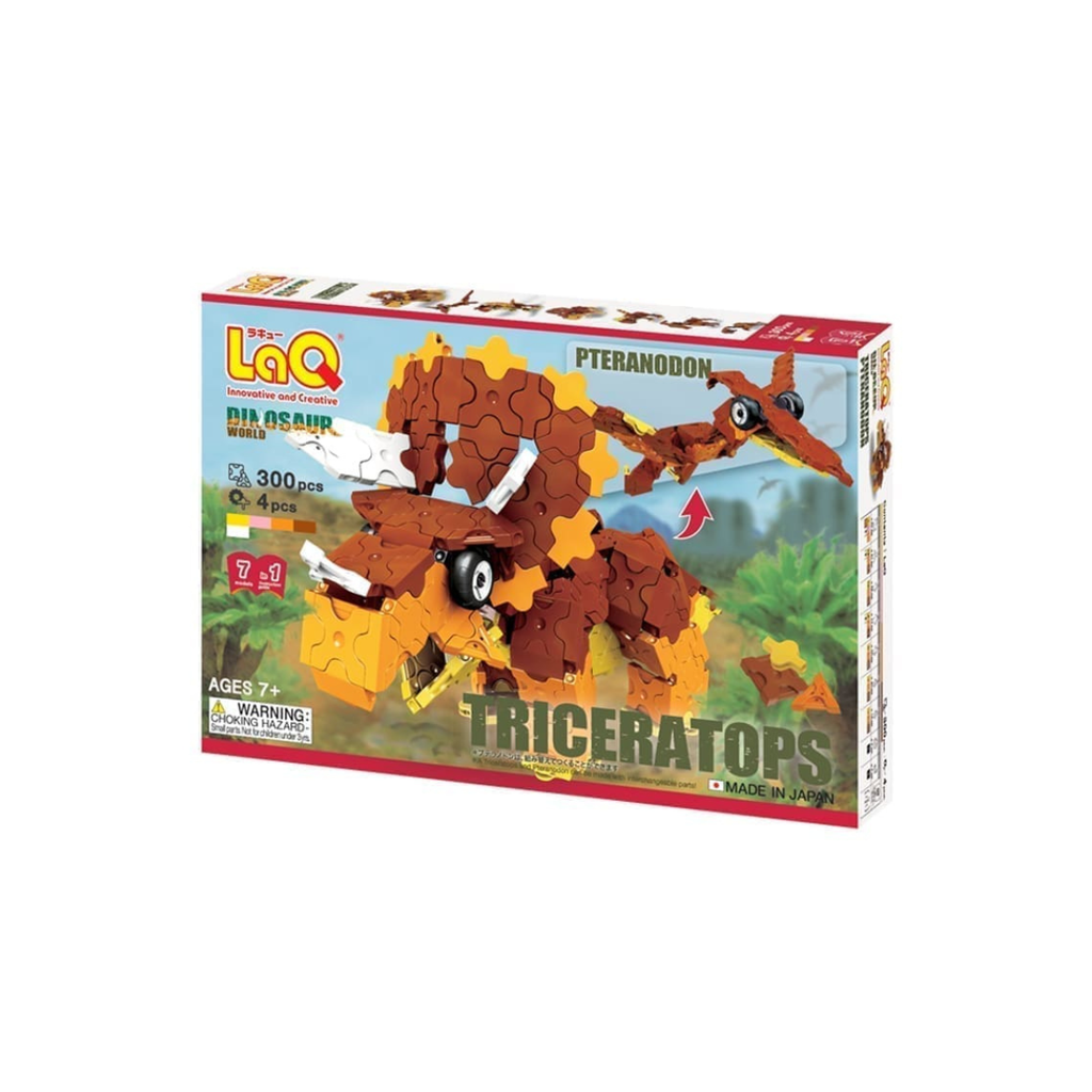 Konstruktorius LaQ „Dinosaur World Triceratops & Pteranodon”
