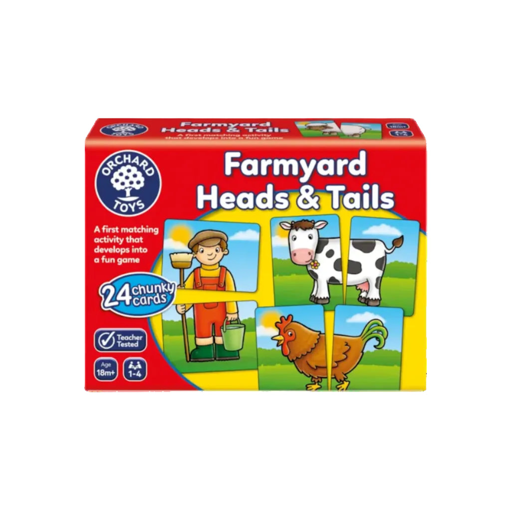 Farmyard Heads & Tails – gyvūnų jungimo žaidimas vaikams