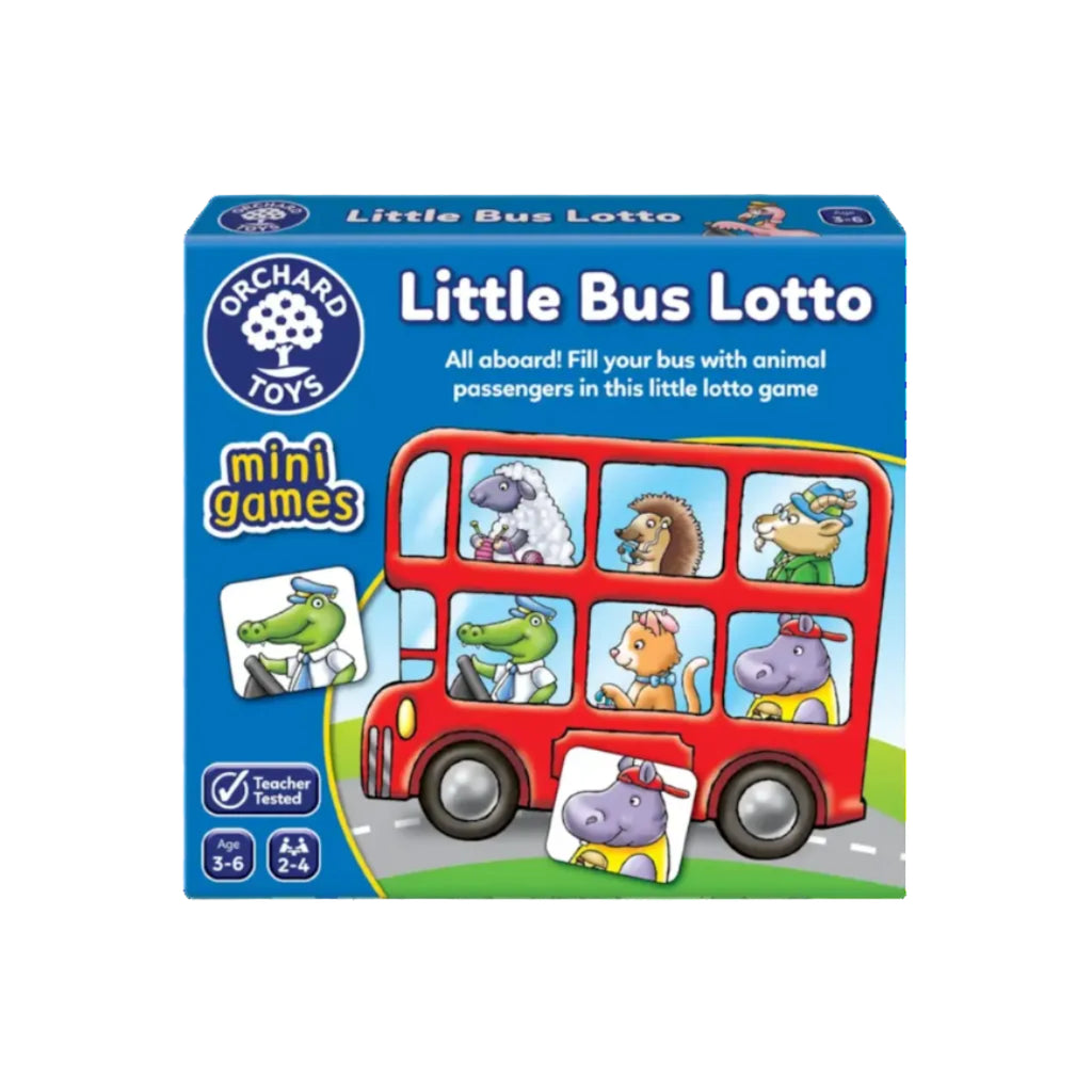 Little Bus Lotto Mini - gyvūnų loto žaidimas vaikams