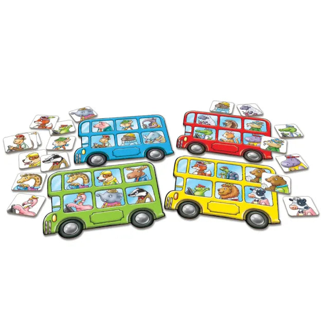 Little Bus Lotto Mini - gyvūnų loto žaidimas vaikams