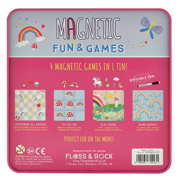 Magnetinis žaidimas „Vaivorykštės fėja 4-in-1“ – Floss & Rock