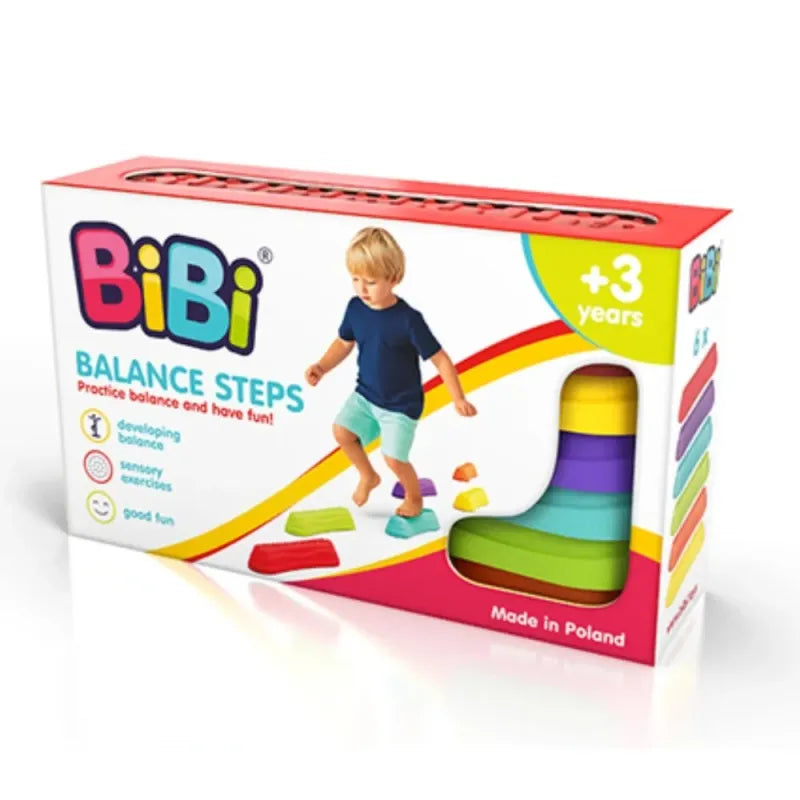 Bibi Balance Steps balansavimo takelis (6 el.) – aktyvus žaislas vaikams