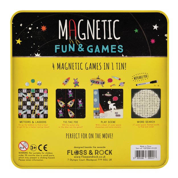 Magnetinis žaidimas „Kosmosas 4-in-1“ – Floss & Rock