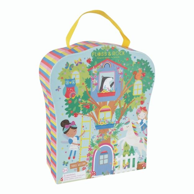 Žaidimo dėžė su medinėmis figūrėlėmis „Mini fėja“ – Floss & Rock