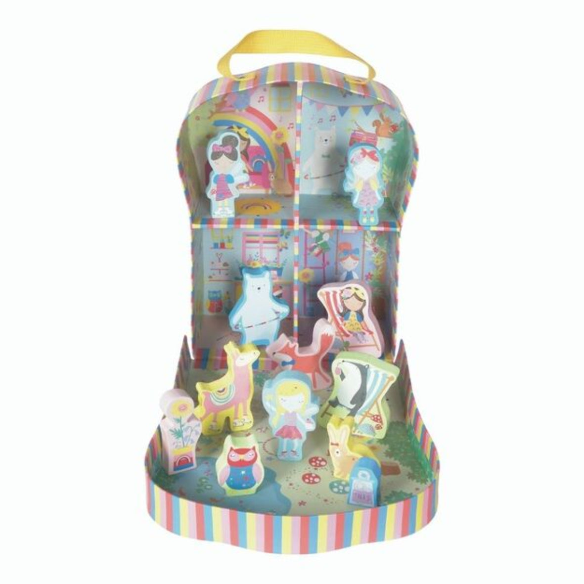 Žaidimo dėžė su medinėmis figūrėlėmis „Mini fėja“ – Floss & Rock