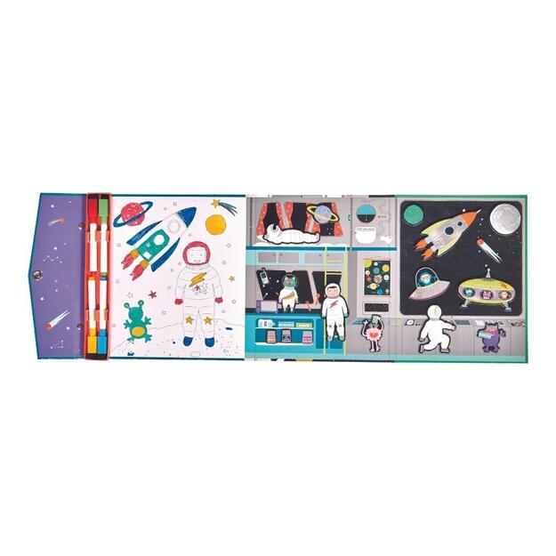 Floss & Rock magnetinė scena 4-in-1 „Kosmosas“