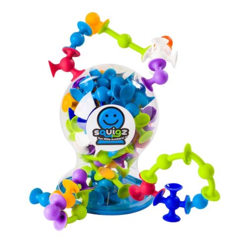 Squigz Deluxe lipšniukai (44 vnt.) – sensorinis konstruktorius vaikams