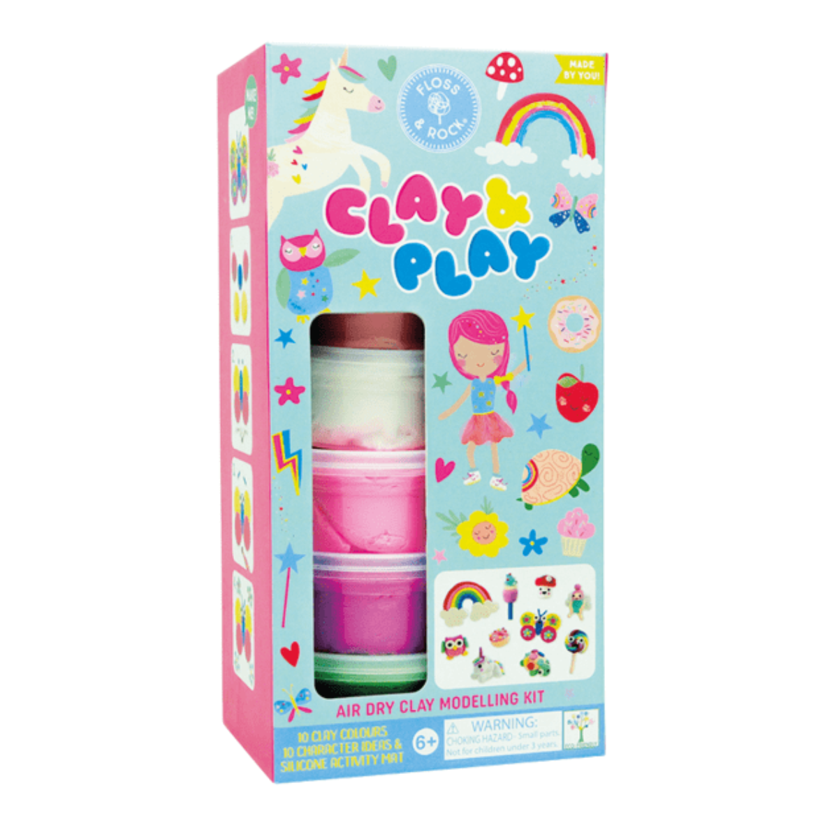 Clay & Play Rainbow Fairy – kūrybinis modelino lipdymo rinkinys vaikams