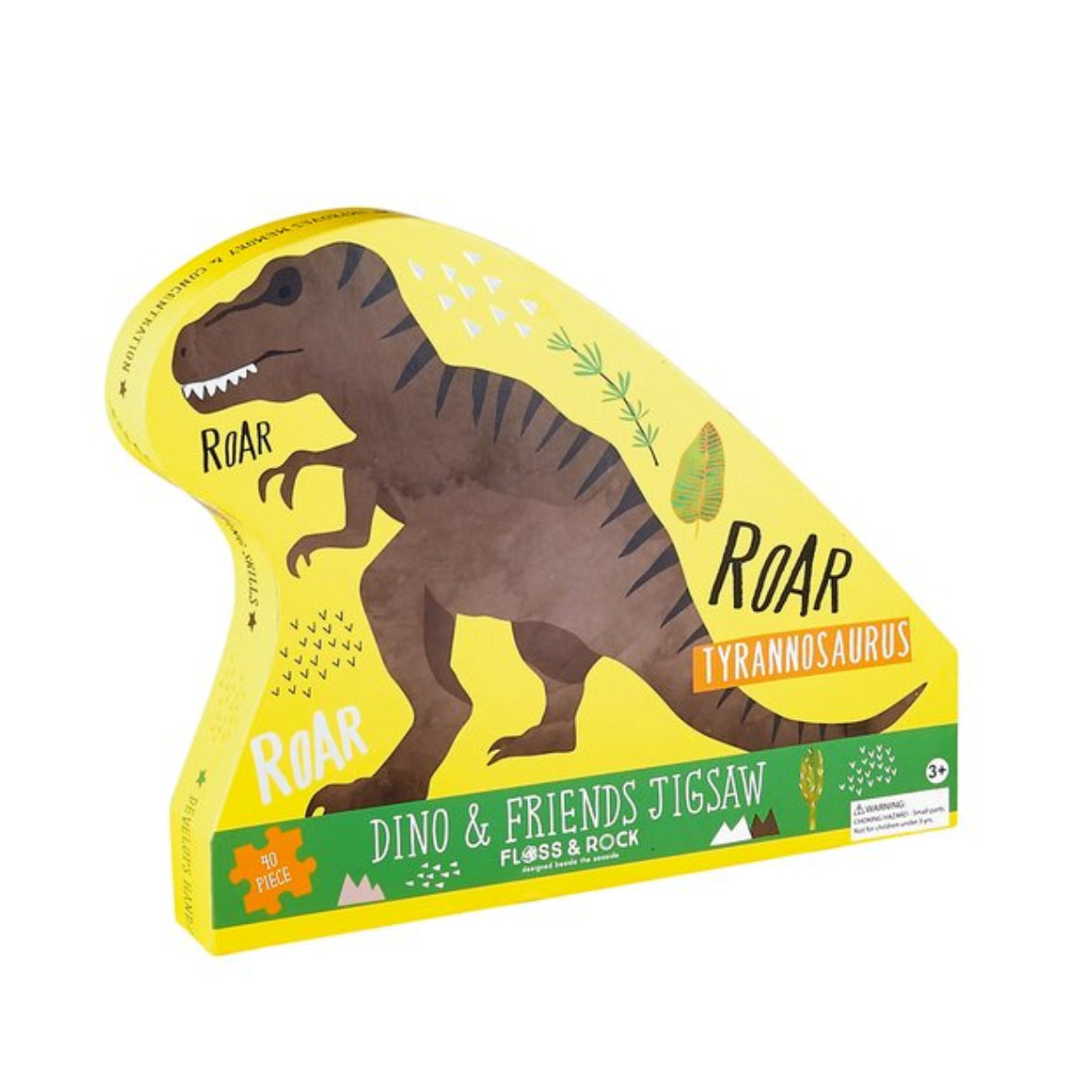 Floss & Rock dėlionė „Dinozauras“ – 40 detalių