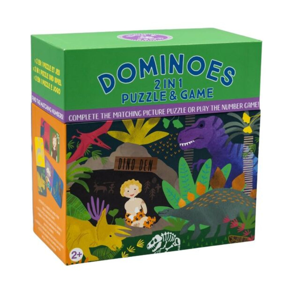 Floss & Rock domino dėlionė 2-in-1 „Dinozaurai“