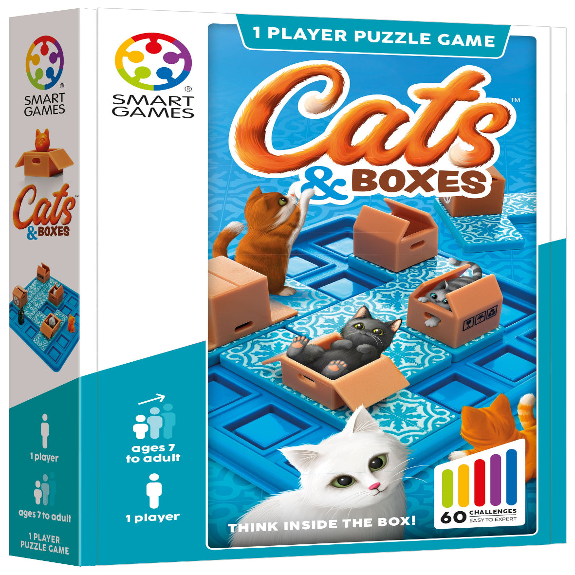 SmartGames Cats & Boxes – loginis galvosūkis su katėmis (6+)