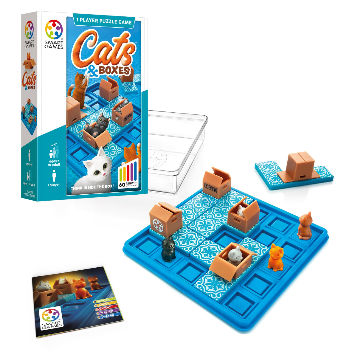 SmartGames Cats & Boxes – loginis galvosūkis su katėmis (6+)