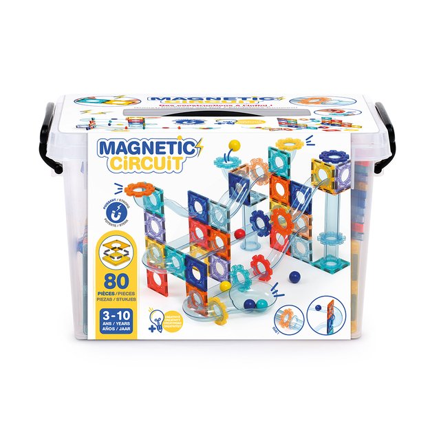 LUDI magnetinis konstruktorius – trasų sistema su kamuoliukais