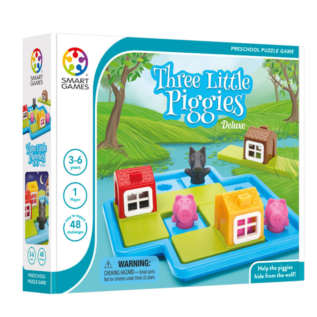 SmartGames Three Little Piggies Deluxe loginis žaidimas vaikams (3–6 m.)