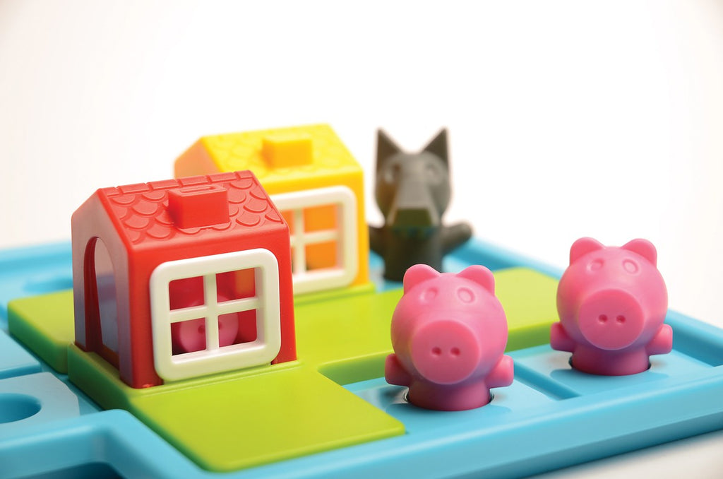 SmartGames Three Little Piggies Deluxe loginis žaidimas vaikams (3–6 m.)