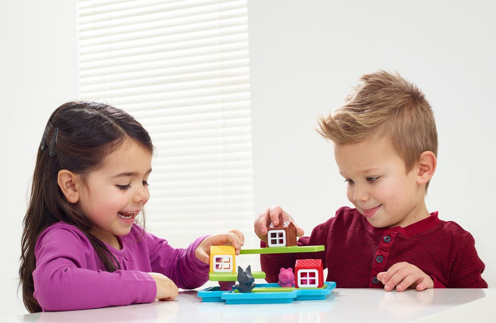 SmartGames Three Little Piggies Deluxe loginis žaidimas vaikams (3–6 m.)