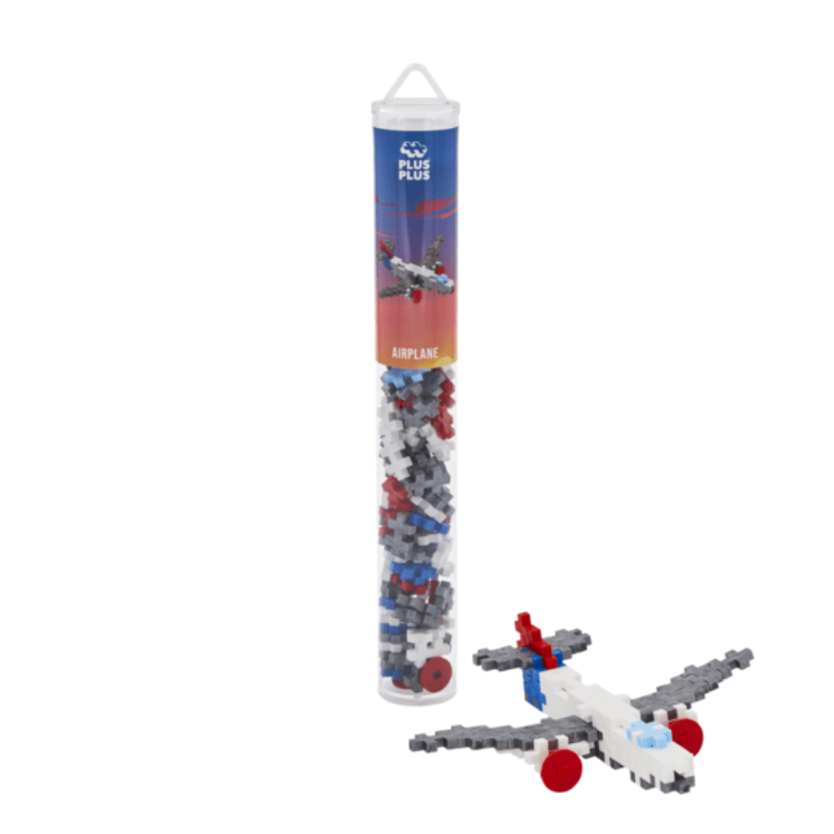 Plus-Plus konstruktorius „Lėktuvas“ – kūrybinis konstravimo rinkinys (100 det.)