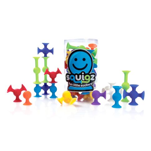 Squigz lipšniukai (24 vnt.) – sensorinis konstruktorius vaikams