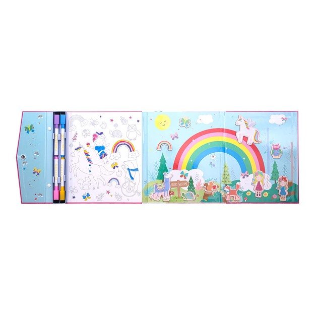 Floss & Rock magnetinė scena 4-in-1 „Vaivorykštės fėja“