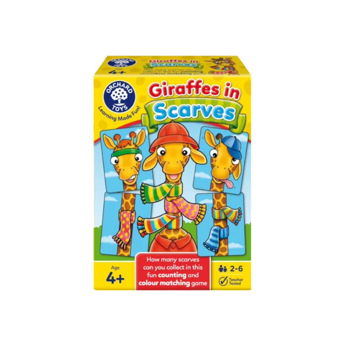 Giraffes in Scarves - skaičiavimo ir spalvų derinimo žaidimas vaikams